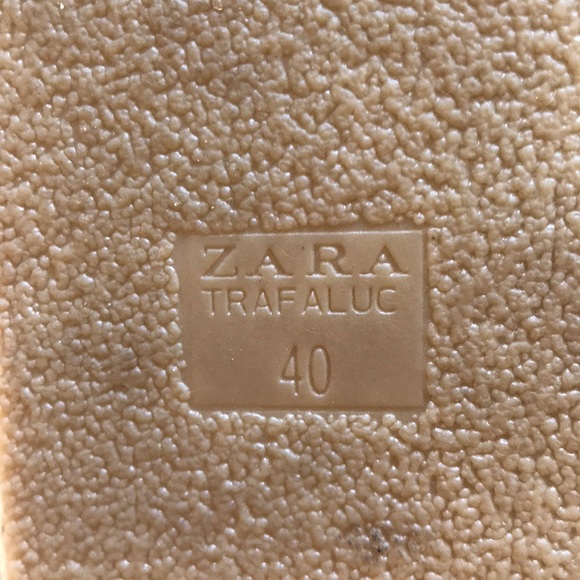 Zara Flat Espadrille with Gold Toe - Size 40 - Picture 5 of 6